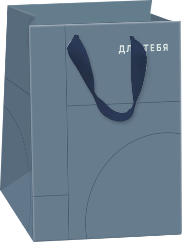 Пакет подарочный CITY HOME TRADE Basic Men 14,6х11,4х6,4см, 1шт, вид
