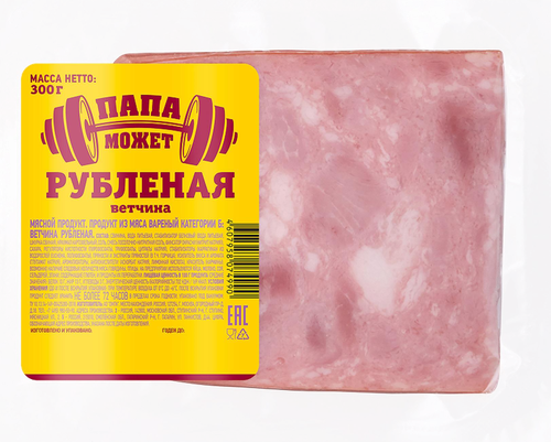 Ветчина ПАПА МОЖЕТ Рубленая, 300г, картинка