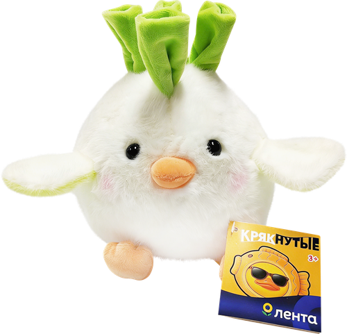 Игрушка мягкая ЛЕНТА Утка-порей, 25см, Арт. 202405930, картинка