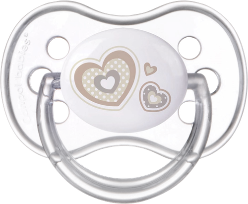 Пустышка CANPOL BABIES Newborn baby, силиковая симметричная бежевая, с 0 месяцев, Арт. 22/580_bei, фото