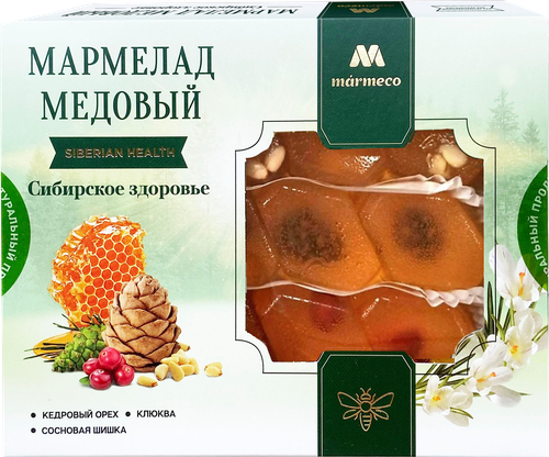 Мармелад MARMECO Сибирское здоровье, на меду, 200г, фото