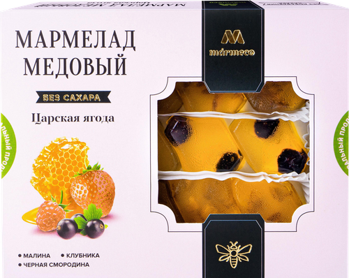 Мармелад MARMECO Царская ягода, на меду, 200г, изображение