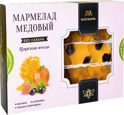 Мармелад MARMECO Царская ягода, на меду, 200г, изображение