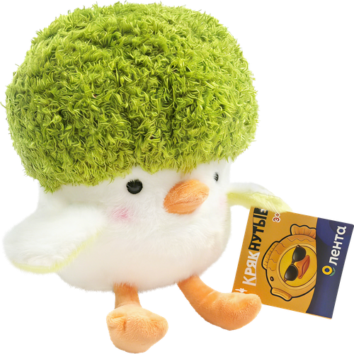Игрушка мягкая ЛЕНТА Утка-брокколи, 25см, Арт. 202405916, картинка
