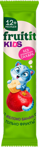 Пастилки фруктовые FRUIT IT KIDS Яблоко-Банан, с 12 месяцев, 15г, детальное фото