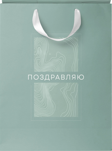 Пакет подарочный CITY HOME TRADE Basic Men 31,5х25,5х11см, 1шт, фотография