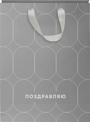 Пакет подарочный CITY HOME TRADE Basic Men 14х19х9см эффект, 1шт, картинка