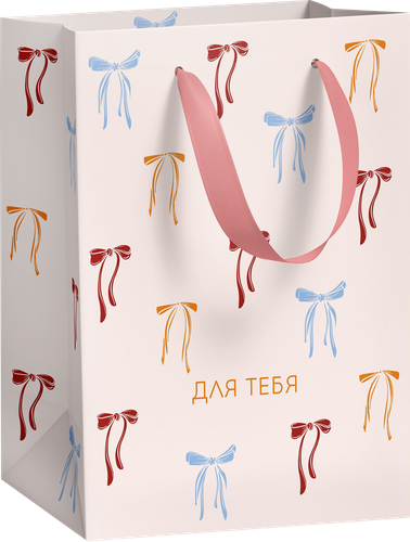 Пакет подарочный CITY HOME TRADE Cherry Lady 14х19х9см эффект, 1шт, изображение