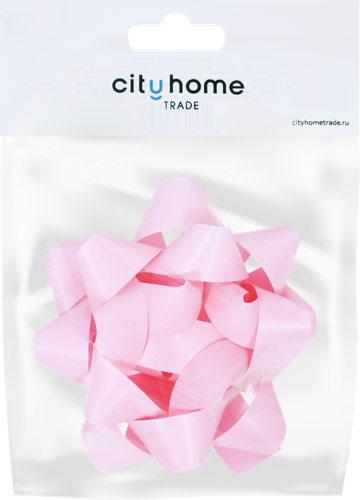 Бант декоративный CITY HOME TRADE Звезда 8см, 1шт, вид