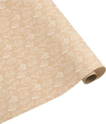 Бумага декоративная CITY HOME TRADE Spring flower в стиле крафт 70х100см, 80г, 1шт, картинка