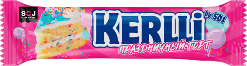 Батончик KERLLI Birthday cake злаковый, 40г, фото