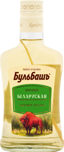 Настойка БУЛЬБАШЪ Беларуская Зубровая 37%, горькая, 0.2л, детальное фото