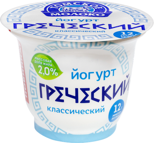 Йогурт ТОМСКОЕ МОЛОКО Греческий 2%, без змж, 160г, картинка