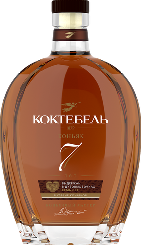 Коньяк КОКТЕБЕЛЬ Выдержанный 7 лет КВ 40%, 0.7л, изображение