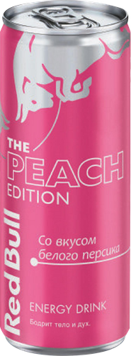 Напиток энергетический RED BULL Peach Edition, 0.25л, фото