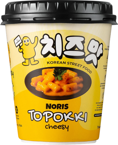 Рисовые палочки NORIS Топокки с сыром, 112г, вид