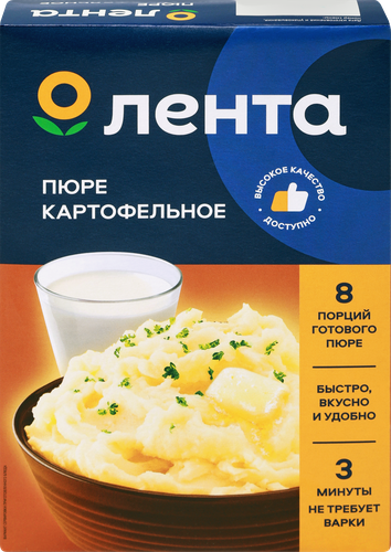 Пюре картофельное ЛЕНТА, 300г, детальное фото