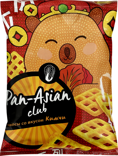 Чипсы пшеничные PAN-ASIAN со вкусом Кимчи, 100г, фото