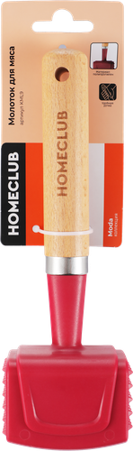 Молоток для мяса HOMECLUB Moda, полипропилен, железо, дерево, Арт. KML9, изображение