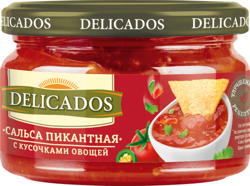 Соус овощной DELICADOS Сальса пикантная, 200г, фотография