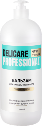 Бальзам для окрашенных волос DELICARE Professional, 1000мл, фотография