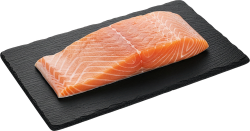 Лосось Атлантический слабосоленый филе-кусок на коже ЛЕНТА FRESH, весовой, вид