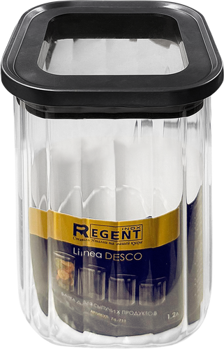 Банка для сыпучих продуктов REGENT INOX Linea Desco, 0.85л, Арт. 74-710, изображение