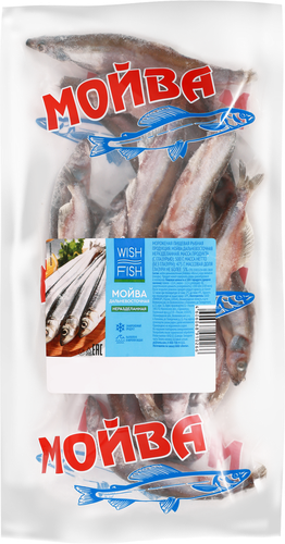 Мойва Дальневосточная замороженная WISH FISH неразделанная, 500г, детальное фото