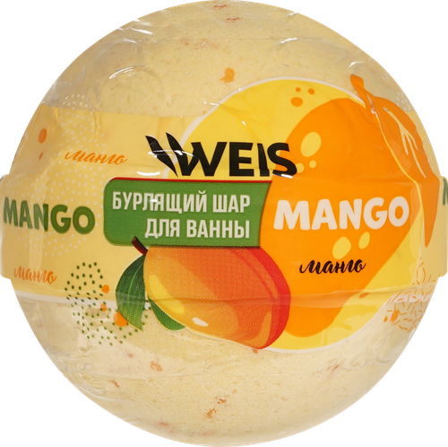 Бурлящий шар для ванны WEIS Mango, 160г, фото