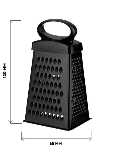 Терка REGENT INOX Linea Presto 4-хгранная 12см, с покрытием non-stick, Арт. 93-AC-GR-28B, крупный план