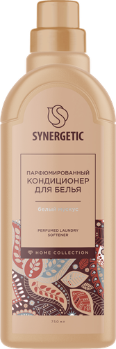 Кондиционер для белья SYNERGETIC Белый мускус, 750мл, детальное фото