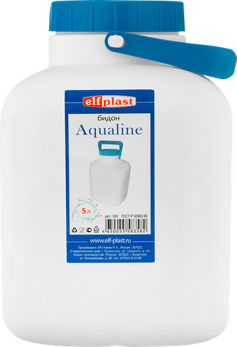 Бидон AQUALINE 5л, высококачественный пластик, картинка