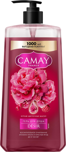 Гель для душа CAMAY Desir Восхитительное очарование, 1000мл, картинка