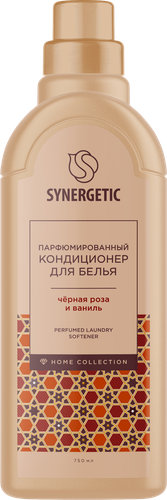 Кондиционер для белья SYNERGETIC Черная роза и ваниль, 750мл, картинка