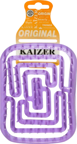 Расческа массажная KAIZER мини, цвета в ассортименте, детальное фото