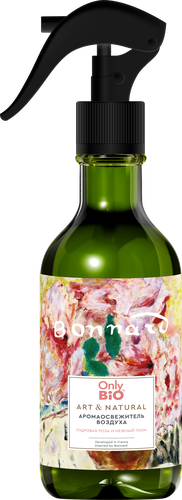 Аромаосвежитель воздуха ONLY BIO Art&Natural Пудровая роза, 320мл, фотография