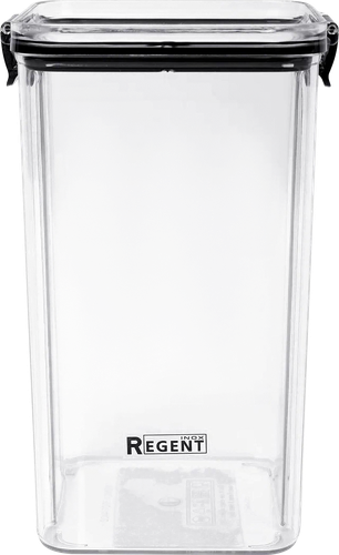 Контейнер для сыпучих продуктов REGENT INOX Linea Desco, пластик, 1.3л, Арт. 93-DE-CA-30-1300, крупный план