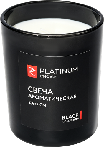 Свеча ароматическая PLATINUM CHOICE Black 7х8см, Арт. LC-125, картинка
