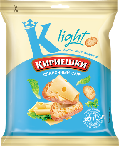 Сухарики пшеничные КИРИЕШКИ Сливочный сыр, 80г, изображение