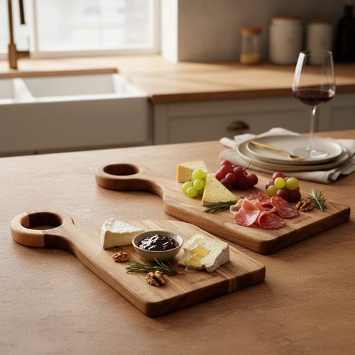 Доска разделочная HOMECLUB Кухни России, акация, Арт. LRC-5, 2шт, вид