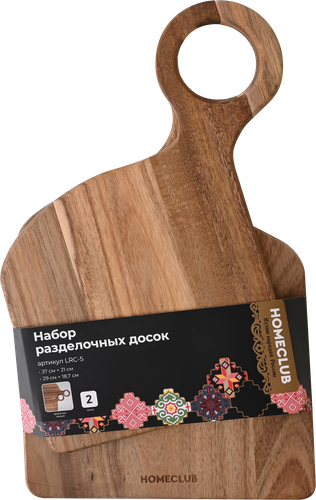 Доска разделочная HOMECLUB Кухни России, акация, Арт. LRC-5, 2шт, фотография