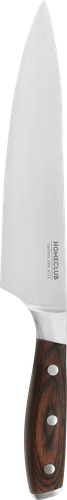 Нож поварской HOMECLUB Кухни России, дерево, 20,1см, Арт. HRC-4, крупный план