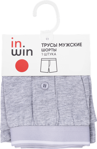 Трусы мужские INWIN шорты р. 46–54, серые, Арт. NBS-3, детальное фото