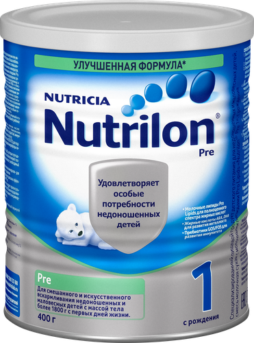 Смесь молочная NUTRILON Pre 1, для вскармливания недоношенных и маловесных детей, с 0 месяцев, 400г, фотография