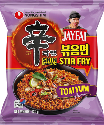 Лапша NONGSHIM Шин Стир-Фрай Том Ям, 130г, фотография