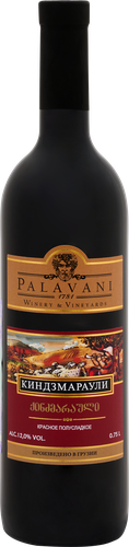 Вино PALAVANI Киндзмараули ординарное сортовое красное полусладкое, 0.75л