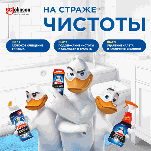 Средство для чистки унитаза ТУАЛЕТНЫЙ УТЕНОК Антипятна, 900мл, детальное фото