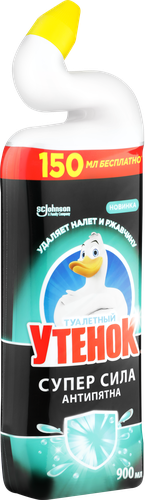 Средство для чистки унитаза ТУАЛЕТНЫЙ УТЕНОК Антипятна, 900мл, картинка