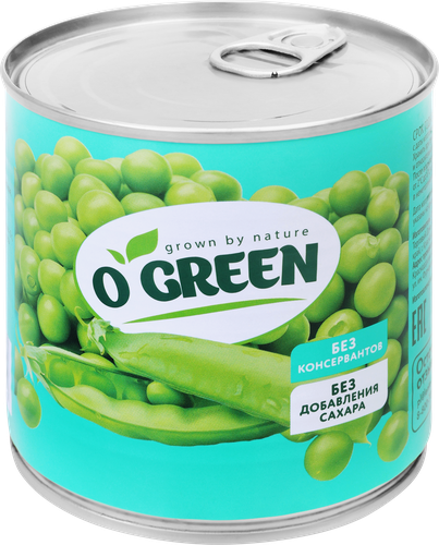 Горошек O'GREEN без сахара, 425мл, фотография