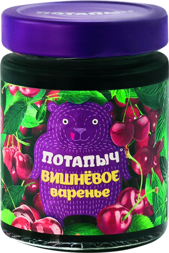 Варенье ПОТАПЫЧ Вишневое, 280г, картинка